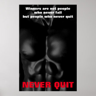 Affiches Ne Cessez Jamais La Fitness De Bodybuilding Inspir
