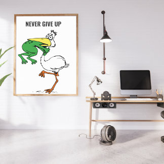 Affiches Ne jamais renoncer à la grenouille Choquant l'oise