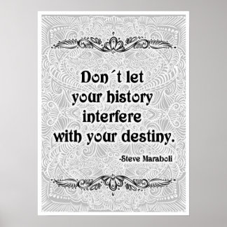 Affiches Ne laissez pas votre histoire - Citation positive