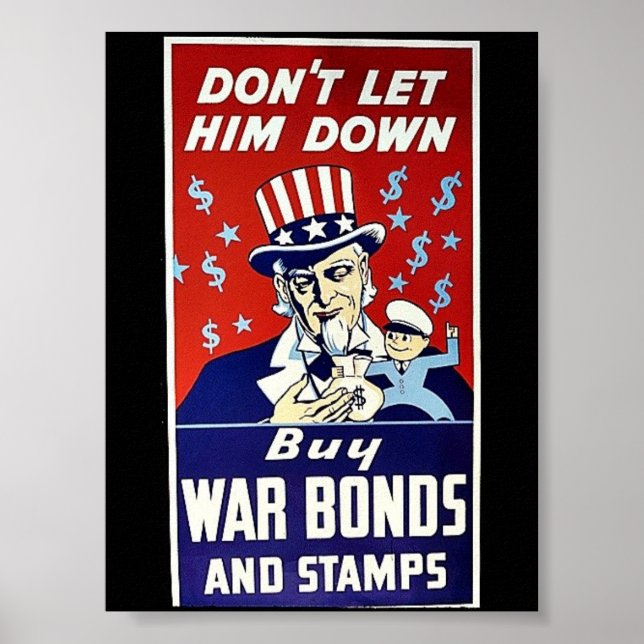 Affiches Ne le laissez pas tomber, achetez des obligations  (Devant)