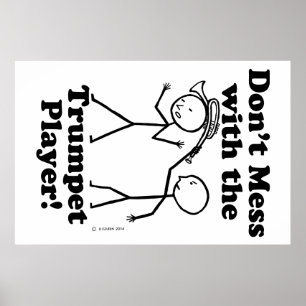 Affiches Ne manquez pas avec le joueur de trompette