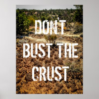 Ne pas buter l'affiche de sol croûte-cristptobioti