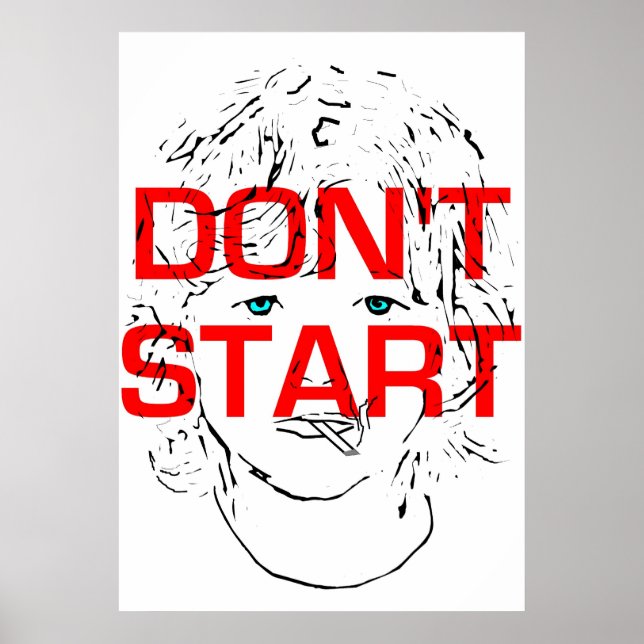 Affiches Ne pas commencer à fumer (Devant)