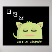 Ne pas déranger ! Dormir Kitty