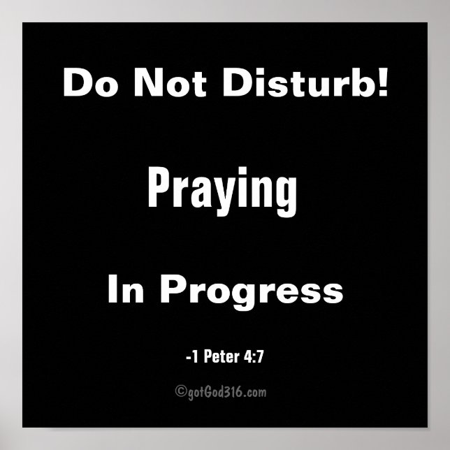 Affiches Ne pas déranger gotGod316.com (Devant)