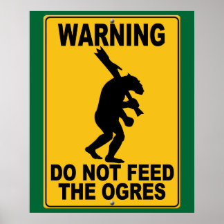 Affiches Ne pas nourrir les ogres