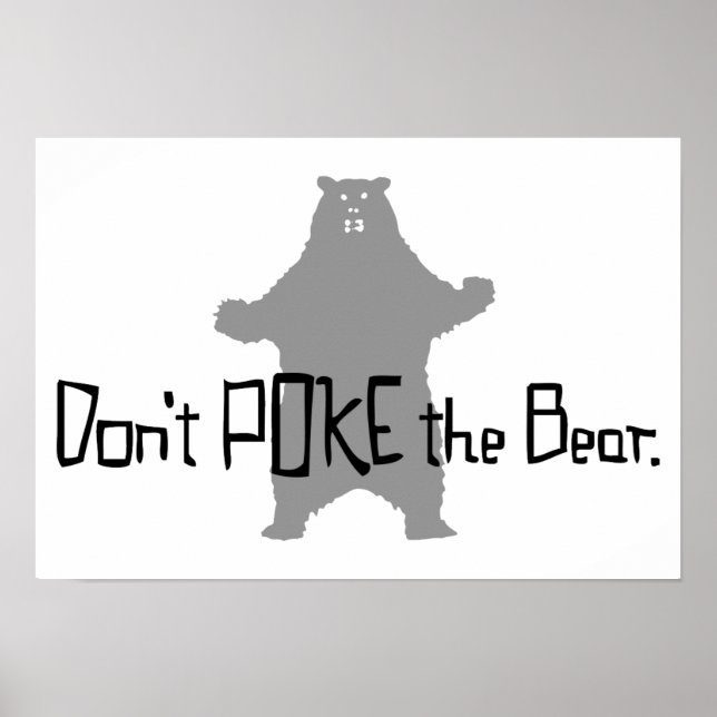 Affiches Ne pique pas l'OURS (Devant)