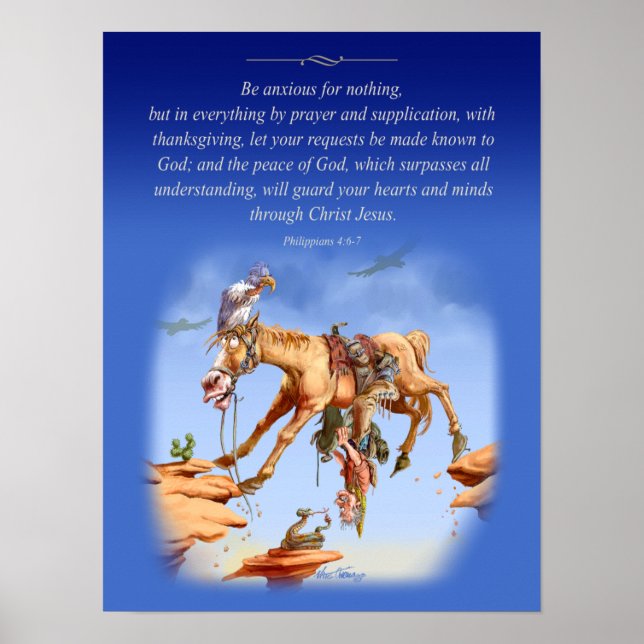 Affiches Ne soyez pas anxieux (Devant)