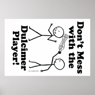 Affiches Ne vous mêlez pas du Dulcimer Player