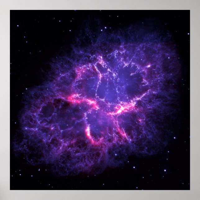 Affiches Nebula de crabe pourpre SpaceHD (Devant)