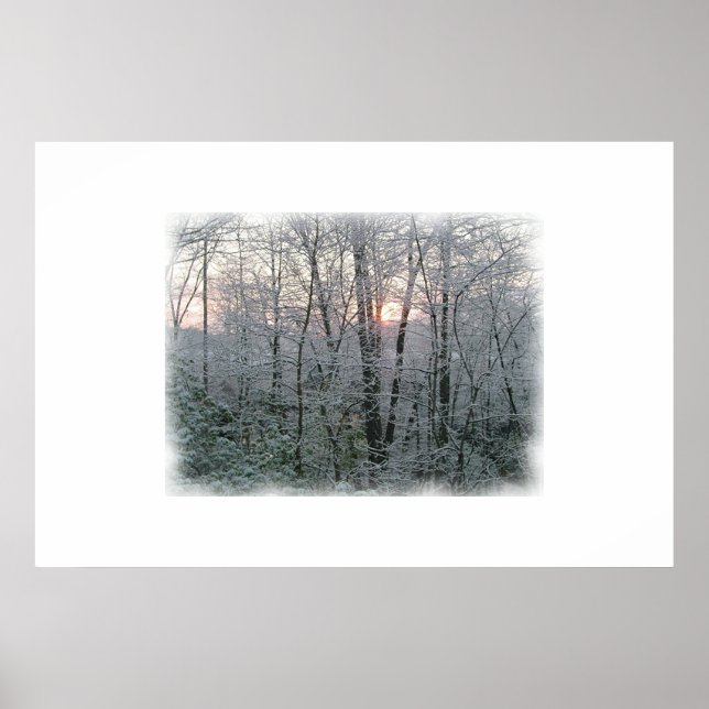 Affiches Neige à l'aube (Devant)