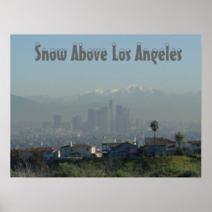 Affiches Neige au-dessus de Los Angeles