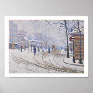 Affiches Neige, Boulevard de Clichy, Paris, 1886