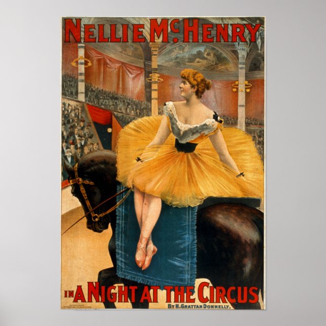 Affiches Nellie McHenry dans Une nuit au Circus Canvas (Devant)