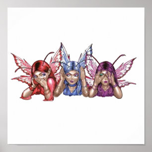 Affiches N'entendez, parlez, voyez l'aucun mal