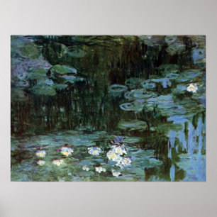 Affiches Nénuphars de Claude Monet, Art Vintage