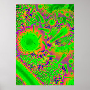 Affiches Neon Dichroic Psychedelic