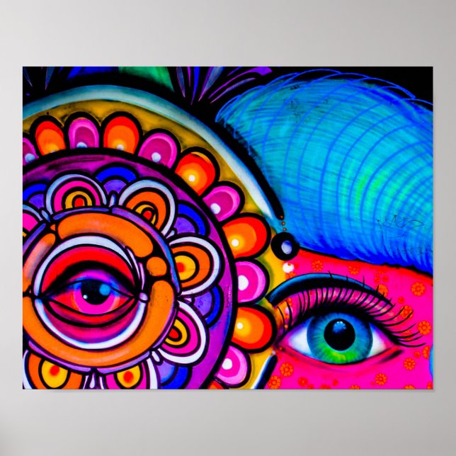 Affiches Neon Grafitti (Devant)