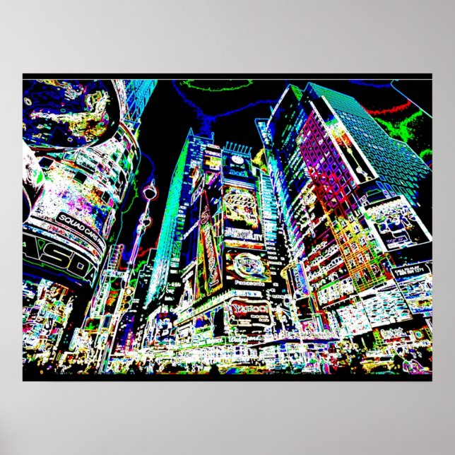 Affiches Neon New York (Devant)