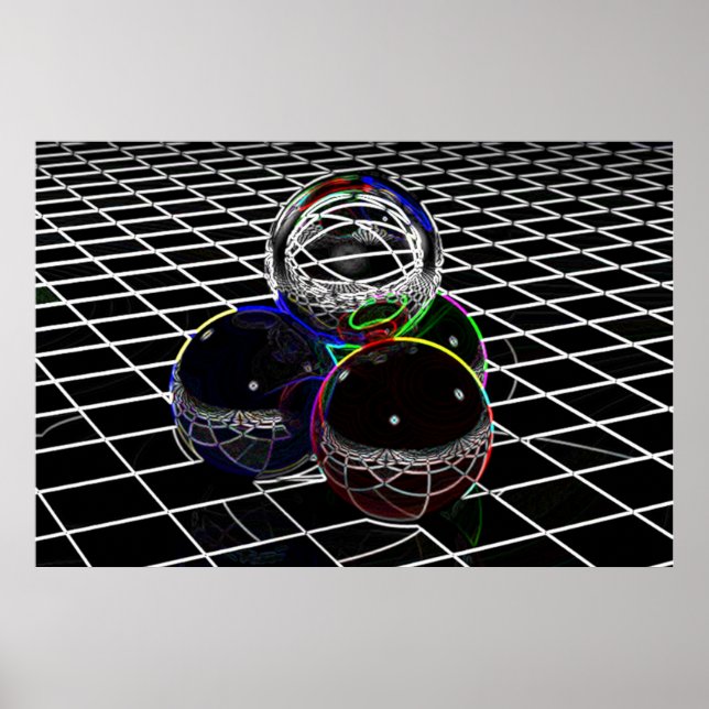 Affiches Neon Spheres (Devant)