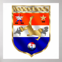 Netherlands  Soccer player voetbal sheild emblem