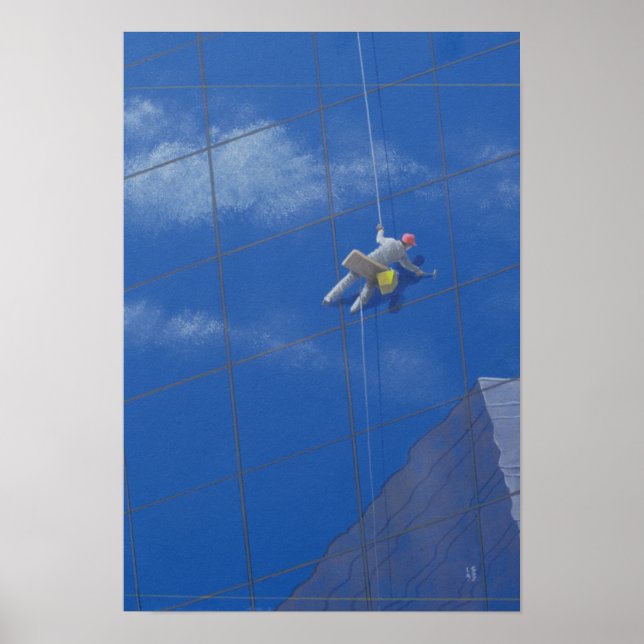 Affiches Nettoyeur de fenêtres 1990 (Devant)