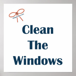 Affiches Nettoyez les rappels de Windows