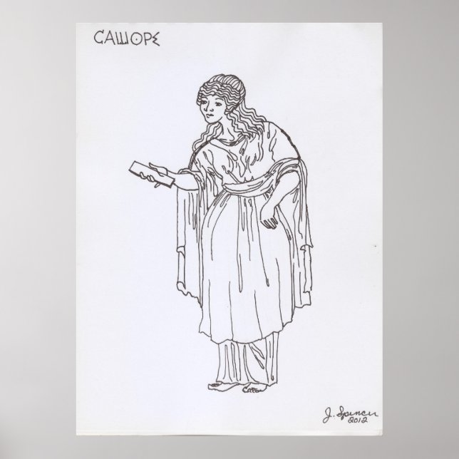 Affiches Neuf Muses grecques : Calliope 1 de 9 (Devant)