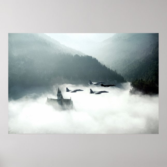 Affiches Neuschwanstein en pleine effervescence (Devant)