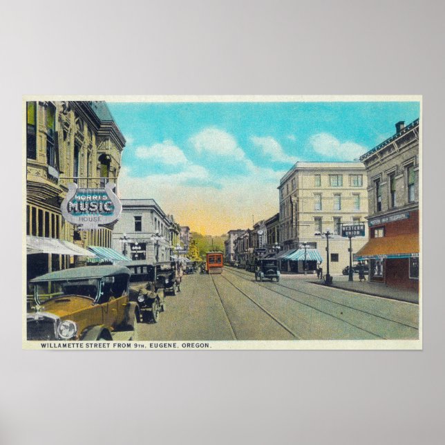 Affiches Neuvième rue Vue de la rue Willamette (Devant)