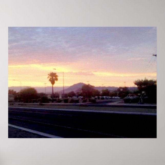 Affiches Nevada au coucher du soleil (Devant)