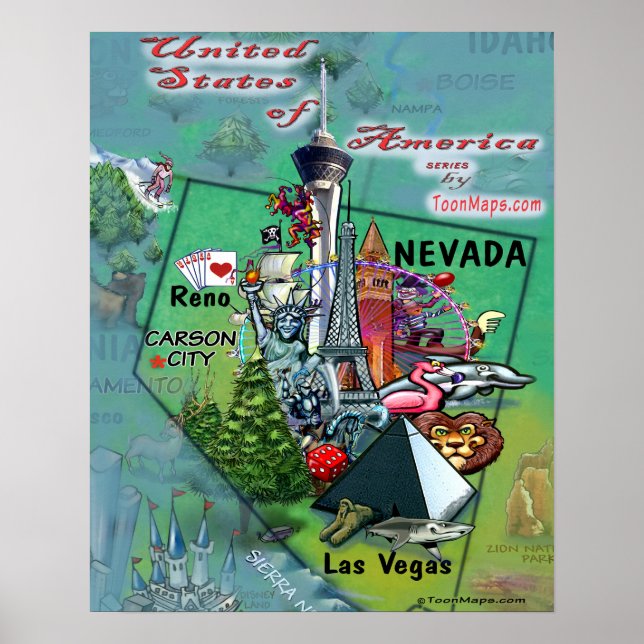 Affiches Nevada USA (Devant)