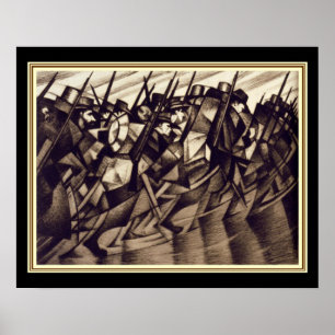 Affiches Nevinson "retournant aux fossés" - Deco 16x20