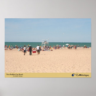 Affiches New Buffalo City Beach - Michigan