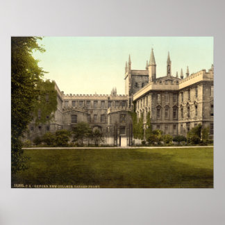 Affiches New College, Oxford, Angleterre