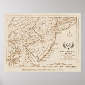 Affiches New Jersey 1778, Réplique