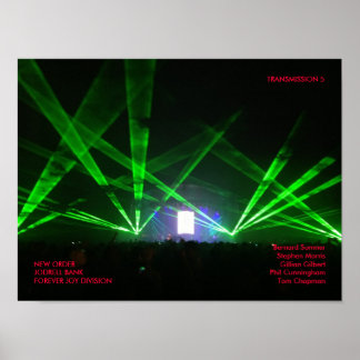 Affiches NEW ORDER - FOREVER JOY DIVISION - Jodrell Bank