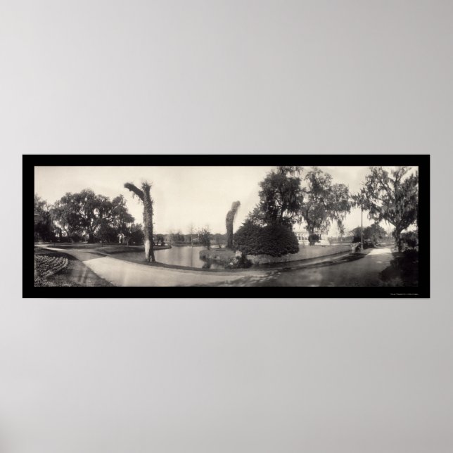 Affiches New Orleans City Park Photo 1909 (Devant)