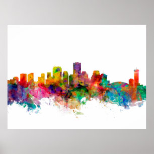 Affiches New Orleans Louisiana Skyline