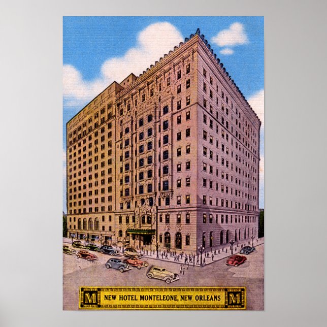 Affiches New Orleans Louisiane Hotel Monteleone (Devant)