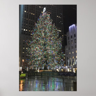 Affiches New York Christmas NYC Rockefeller Center Tree