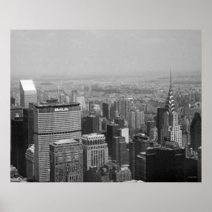 Affiches New York City avec Chrysler Building