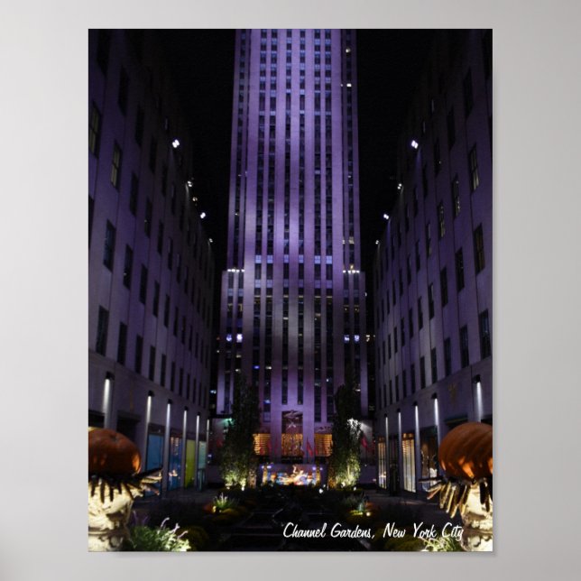 Affiches New York City Photographie Channel Gardens NYC (Devant)