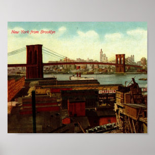 Affiches New York de Brooklyn, cru
