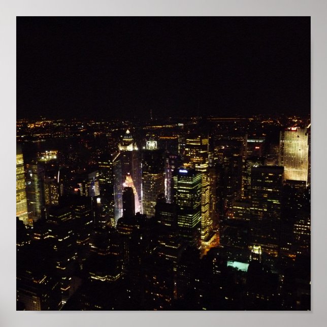 Affiches New York la nuit (Devant)