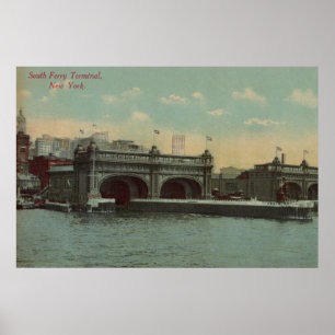 Affiches New York, NY - bâtiment du sud de terminal du