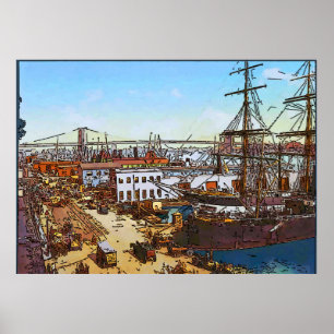 Affiches New York, Old Harbour