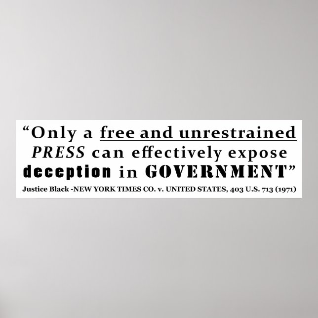 Affiches New York Times Co / États-Unis 403 us 713 1971 (Devant)