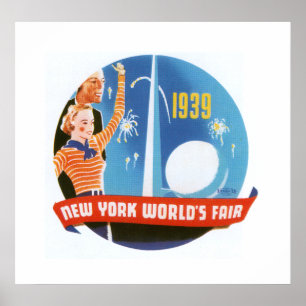 Affiches New York Worlds Fair (blanc)
