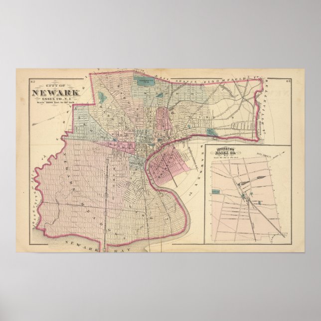 Affiches Newark, NJ (Devant)